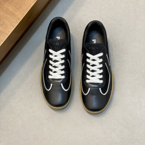 PRADA 新款男士拼接休闲运动鞋