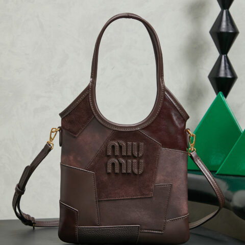 MIUMIU miu家新品迷你托特包 5BA281 石楠木