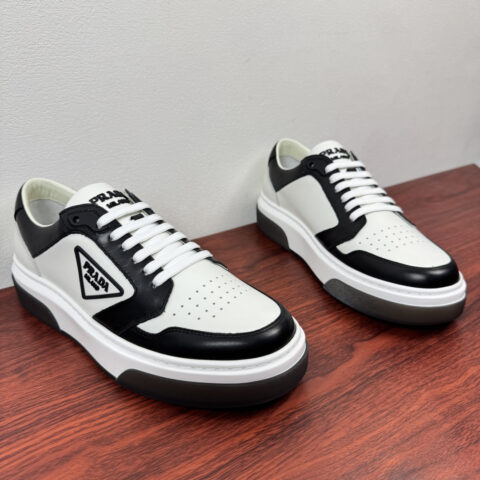 PRADA 新款男士厚底皮革运动鞋