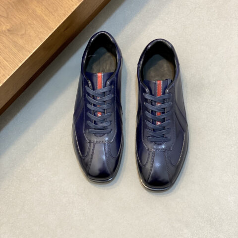 PRADA 新款男士拼接休闲运动鞋