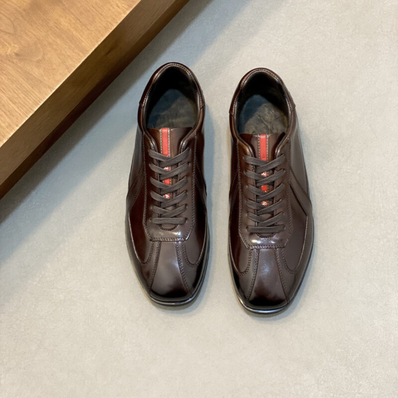 PRADA 新款男士拼接休闲运动鞋
