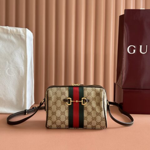 GUCCI Primavera系列 型号：A008PZ 棕色/布