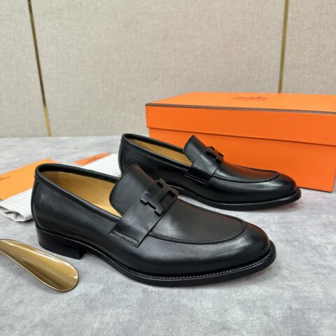 HERMES 新品Paris乐福鞋皮鞋