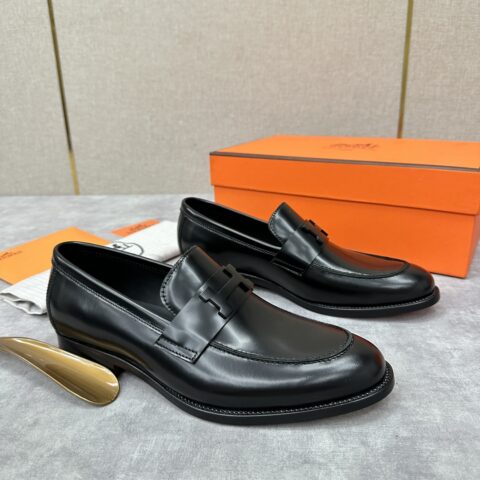 HERMES 新品Paris乐福鞋皮鞋