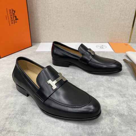 HERMES 新品Paris乐福鞋皮鞋