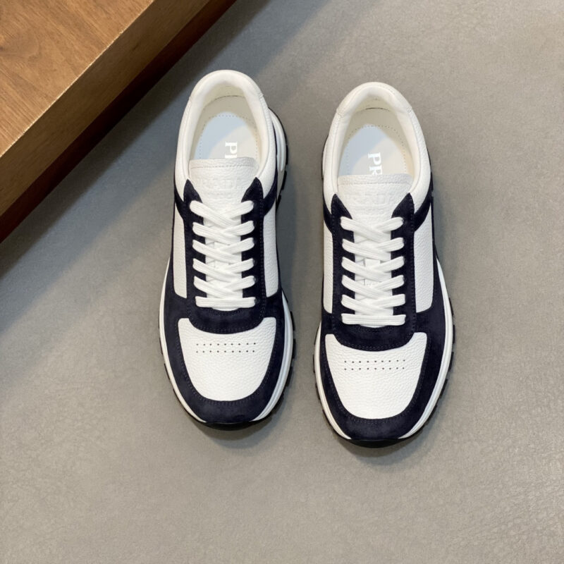 PRADA 新款男士拼接休闲运动鞋
