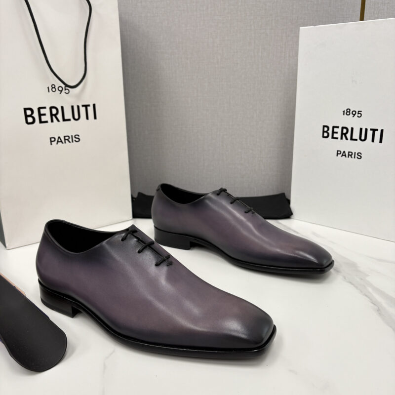 BERLUTI 新款男士手工擦色正装鞋皮鞋