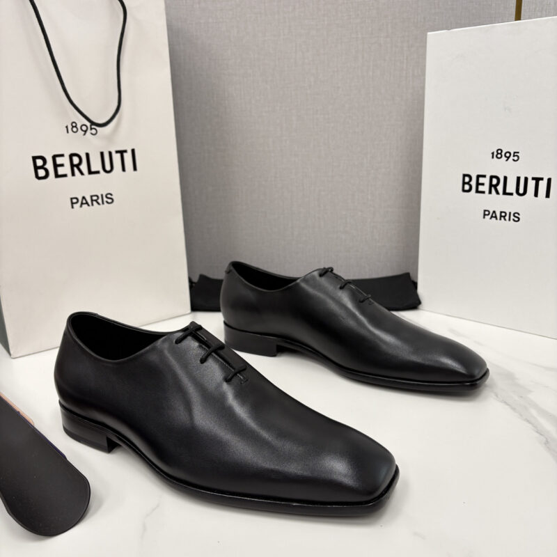 BERLUTI 新款男士手工擦色正装鞋皮鞋