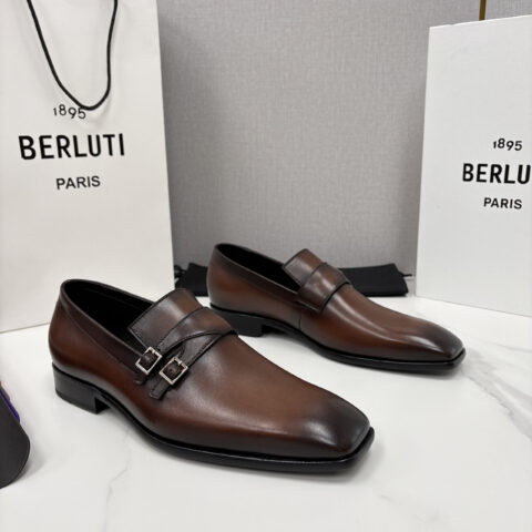 BERLUTI  新款Mont-Thabor 双孟克皮鞋
