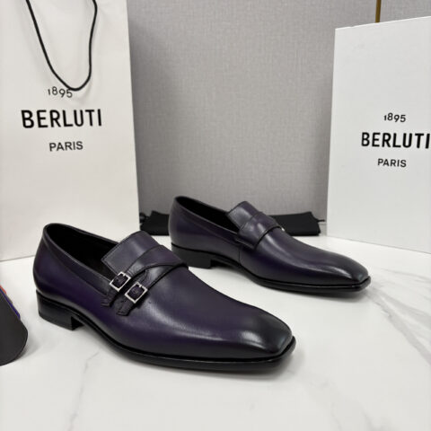 BERLUTI  新款Mont-Thabor 双孟克皮鞋