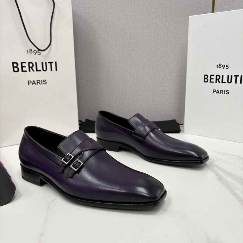 BERLUTI 新款Mont-Thabor 双孟克皮鞋