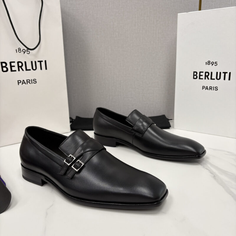 BERLUTI 新款Mont-Thabor 双孟克皮鞋