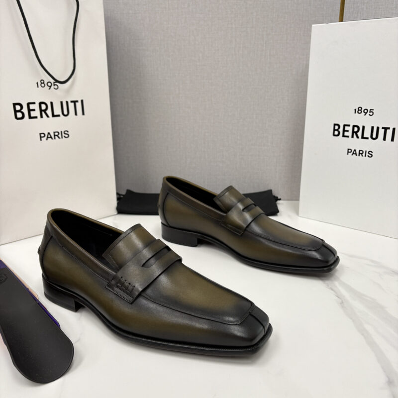 BERLUTI 新款经典便士乐福鞋皮鞋