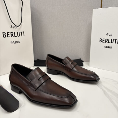 BERLUTI  新款经典便士乐福鞋皮鞋