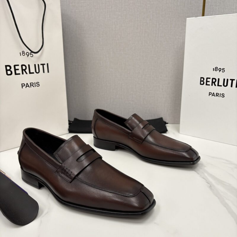 BERLUTI 新款经典便士乐福鞋皮鞋