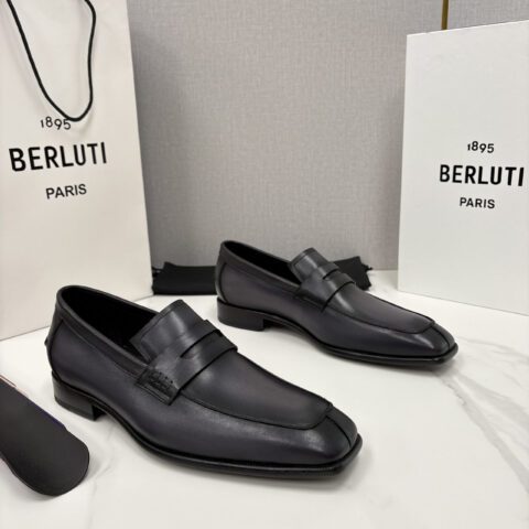 BERLUTI  新款经典便士乐福鞋皮鞋