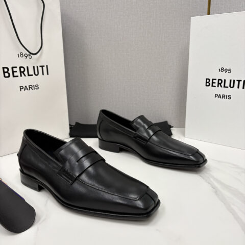 BERLUTI  新款经典便士乐福鞋皮鞋
