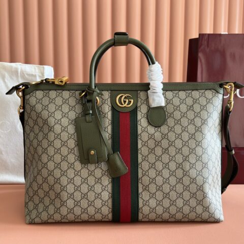 GUCCI  Savoy系列 型号：834469绿棕/pvc