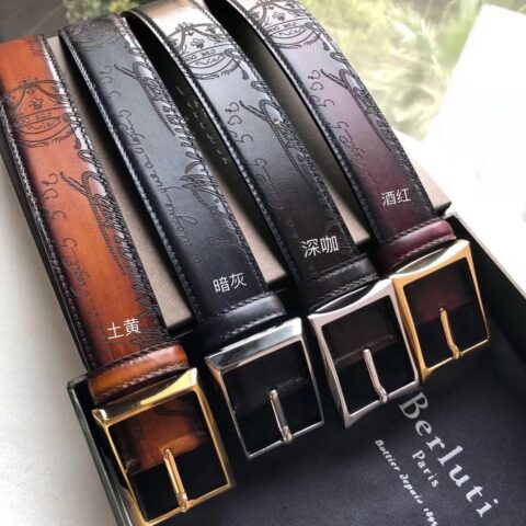 Berluti 精钢针式金属扣相融合35mm