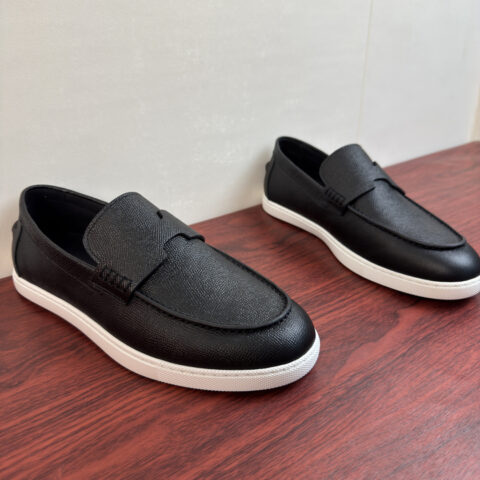 HERMES Noe系列男士乐福鞋 货号：H262836 黑色