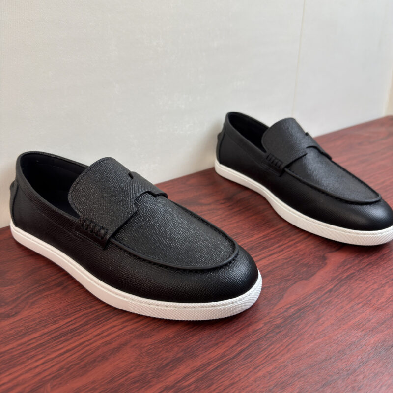 HERMES Noe系列男士乐福鞋 货号：H262836 黑色