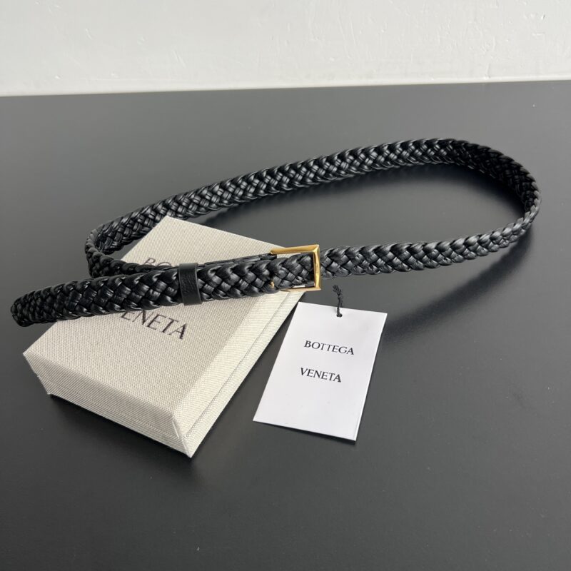 BV 编织腰带 867614 黑色