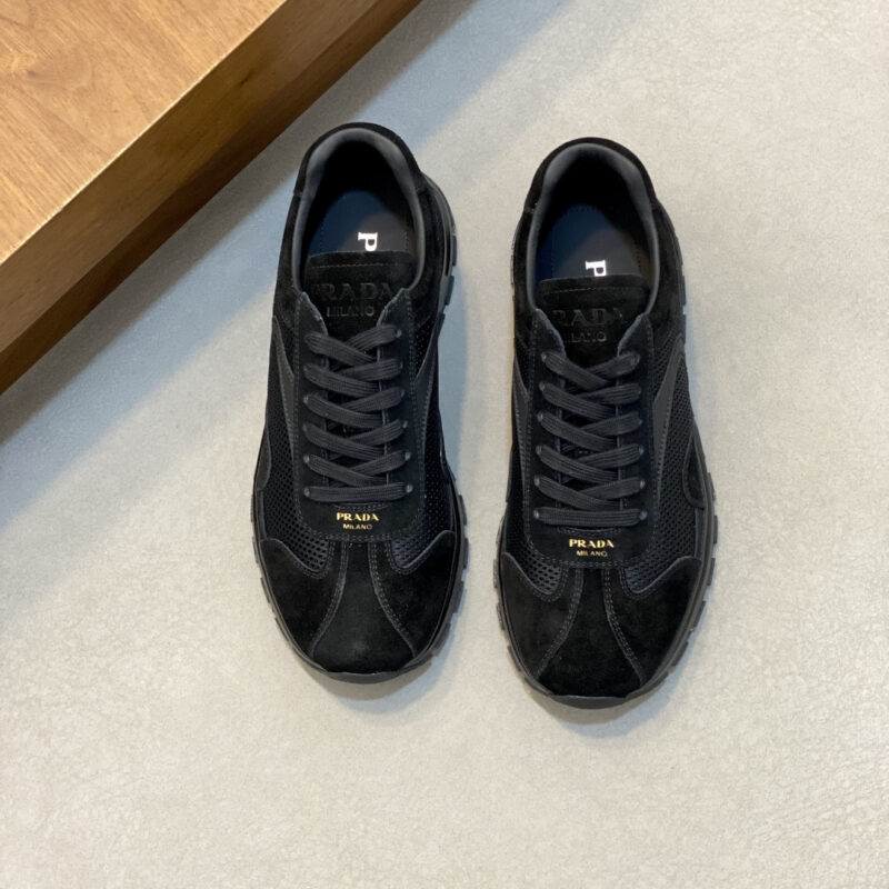 PRADA 新款男士拼接休闲运动鞋