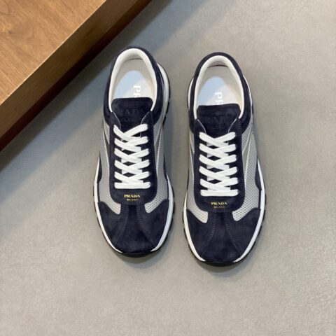 PRADA  新款男士拼接休闲运动鞋
