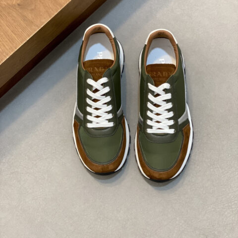 PRADA  新款男士拼接休闲运动鞋