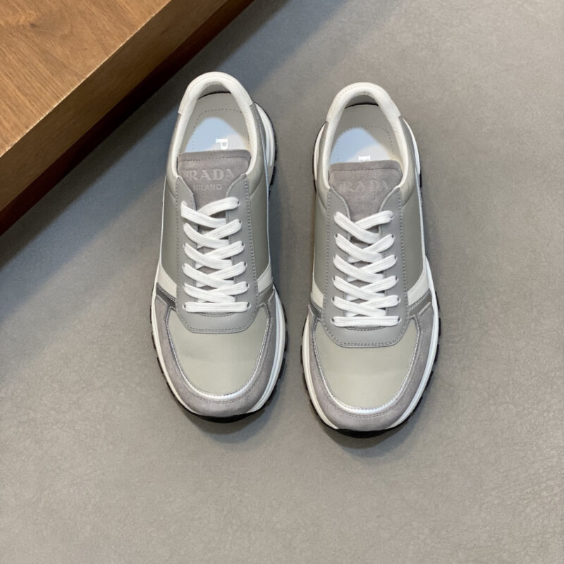 PRADA 新款男士拼接休闲运动鞋