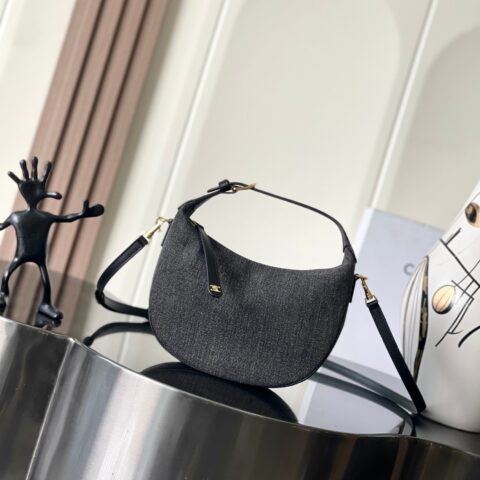 CELINE 新款LuLu包牛仔黑布 款号：120723