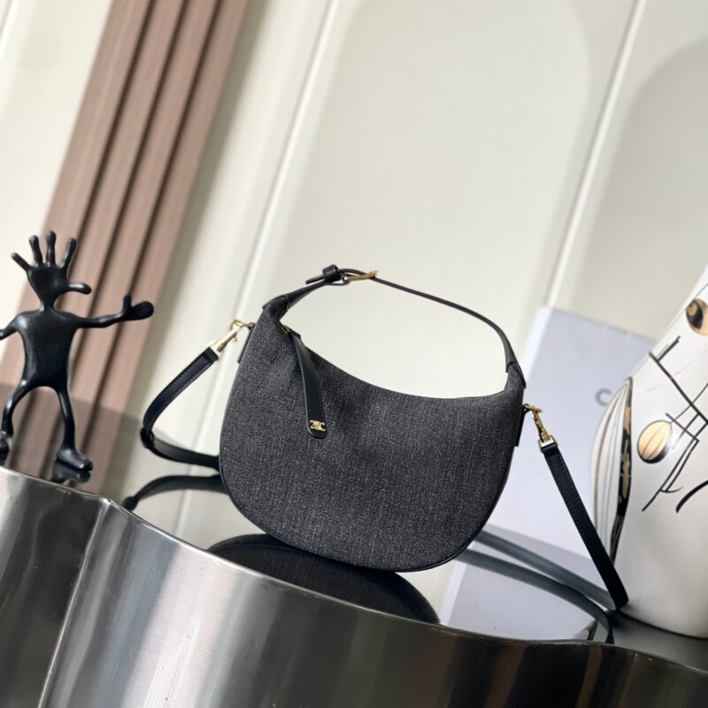 CELINE 新款LuLu包牛仔黑布 款号:120723