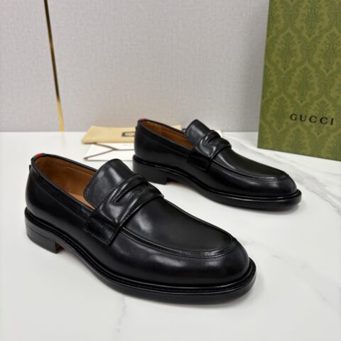 GUCCI G家新品男士简约乐福鞋皮鞋