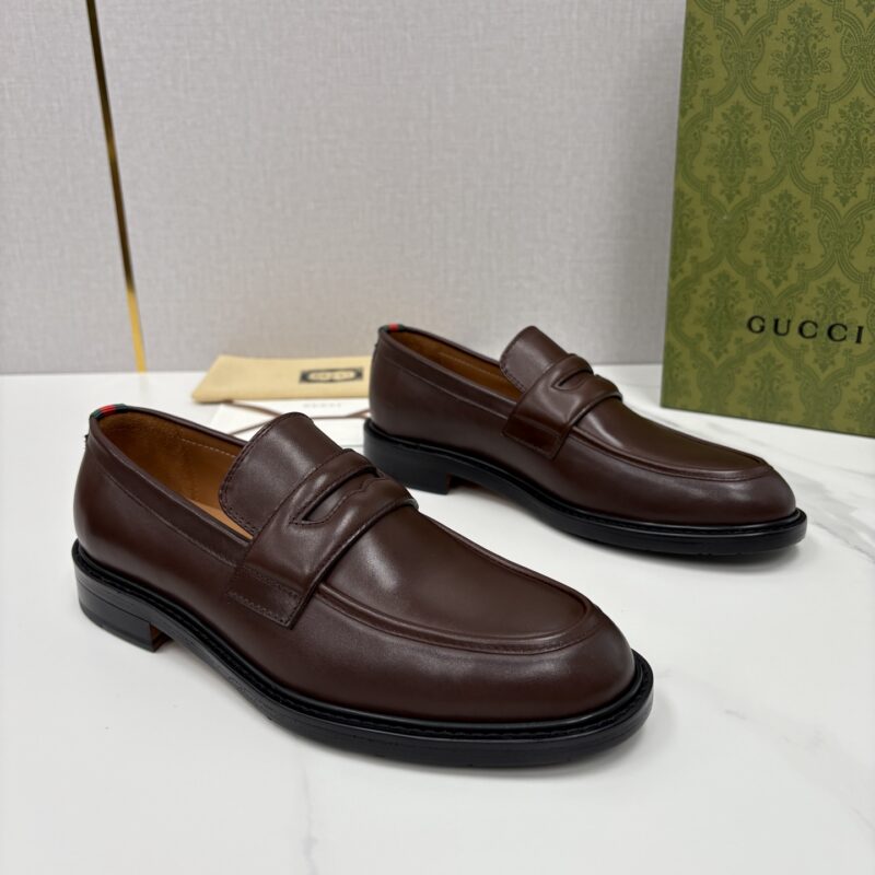 GUCCI G家新品男士简约乐福鞋皮鞋