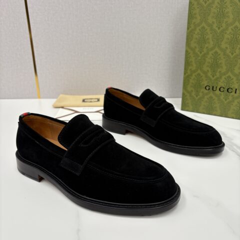 GUCCI G家新品男士简约乐福鞋皮鞋