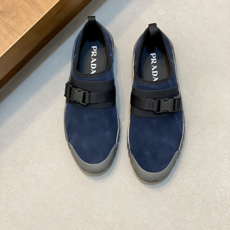 PRADA 新款男士拼接休闲运动鞋