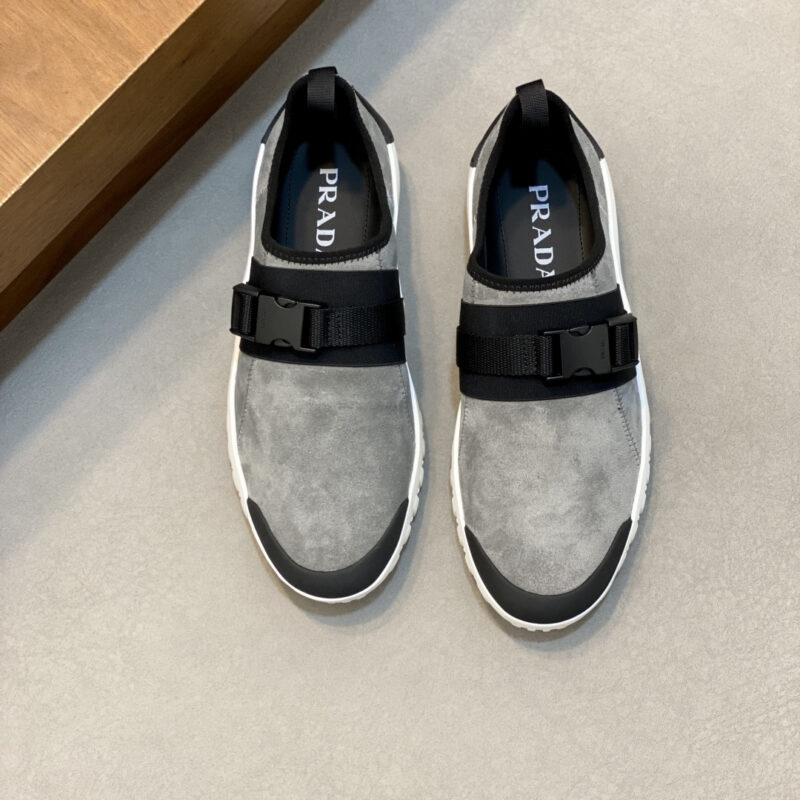 PRADA 新款男士拼接休闲运动鞋