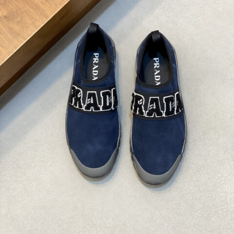 PRADA 新款男士拼接休闲运动鞋