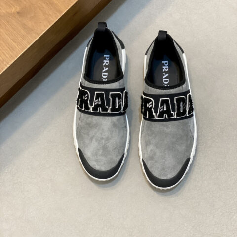 PRADA 新款男士拼接休闲运动鞋