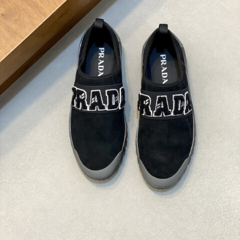 PRADA 新款男士拼接休闲运动鞋