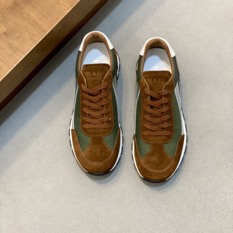PRADA 新款男士拼接休闲运动鞋