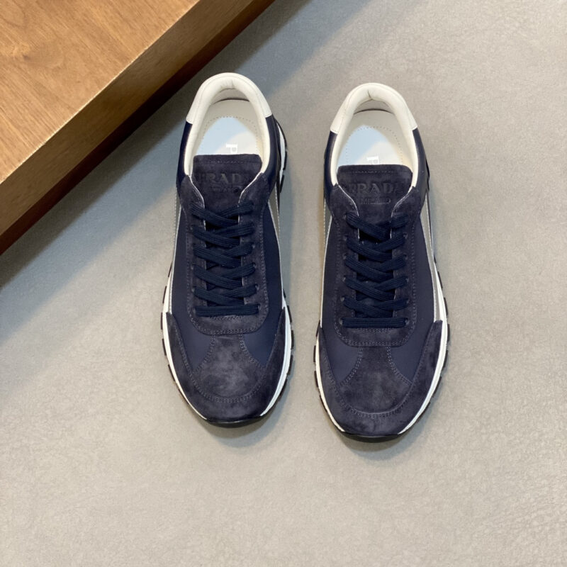 PRADA 新款男士拼接休闲运动鞋