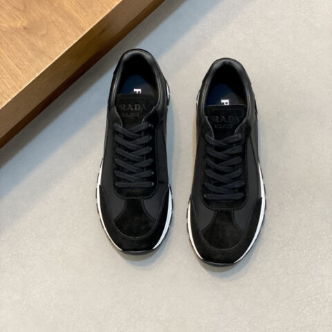 PRADA 新款男士拼接休闲运动鞋
