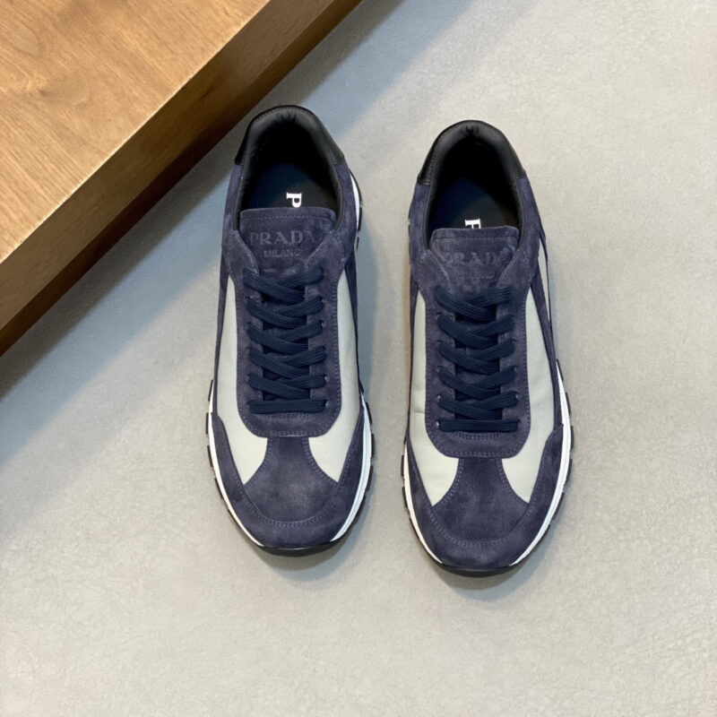 PRADA 新款男士拼接休闲运动鞋