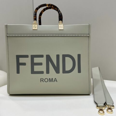FENDI 牛皮搭配超高级琥珀手挽的购物袋 款号:8266s