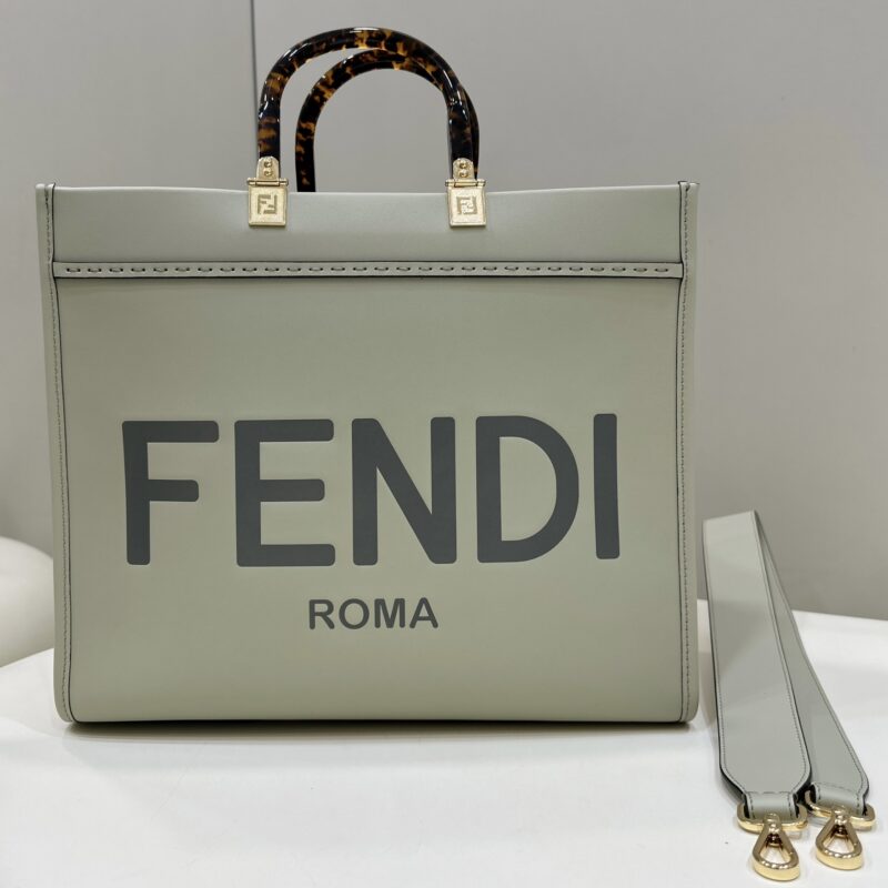 FENDI 牛皮搭配超高级琥珀手挽的购物袋 款号:8266s