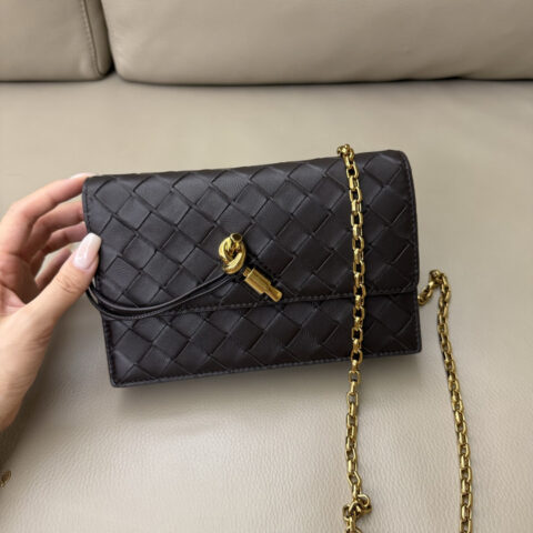 BV Andiamo Pouch on Chain 型号：844107 巧克力棕