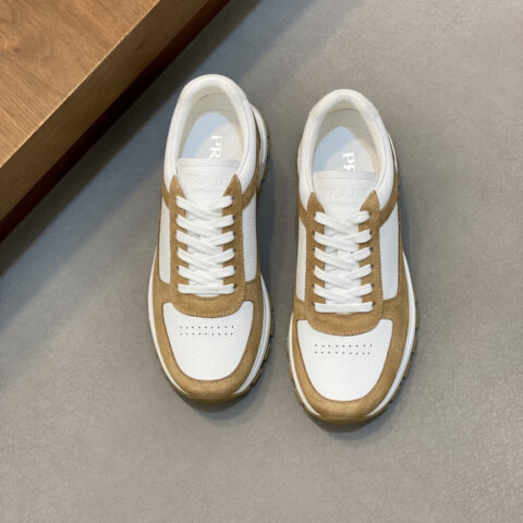PRADA 新款男士拼接休闲运动鞋