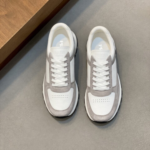 PRADA 新款男士拼接休闲运动鞋