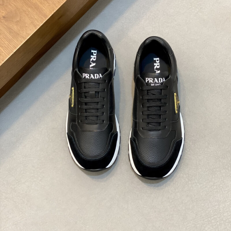 PRADA 新款男士拼接休闲运动鞋